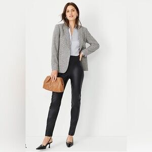 Ann Taylor NWT Petite Audrey Faux Letter Black Pants‎ 16 Petite